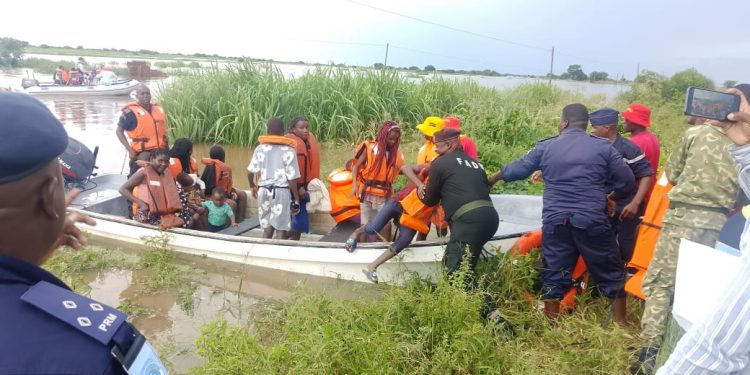Flooding Engulfs Much of Southern Mozambique